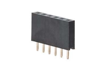 ナイロン ピンヘッダー FSS-21043(T〇) ソケット(角)2.00mmピッチ ストレート(1列) 接続側0.5mmピン